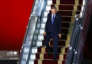 ورود رئیس‌جمهور ترکیه به تهران
