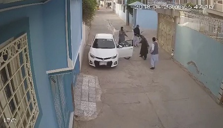 سرقت مسلحانه یک موتر در هرات شکار کمره امنیتی شد+ویدیو