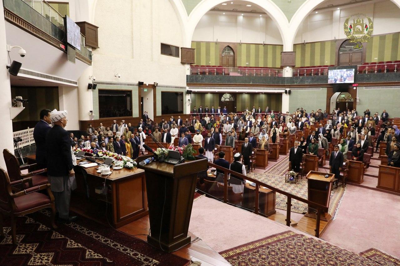 سخنرانی رئیس جمهور غنی در مراسم معرفی وزرای جدید کابینه به ولسی جرگه