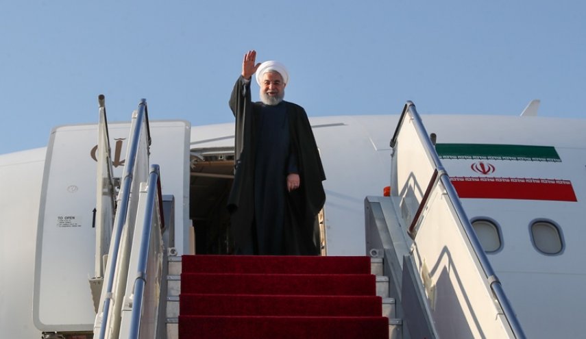 روحانی رئیس جمهور ایران به عراق سفر کرد