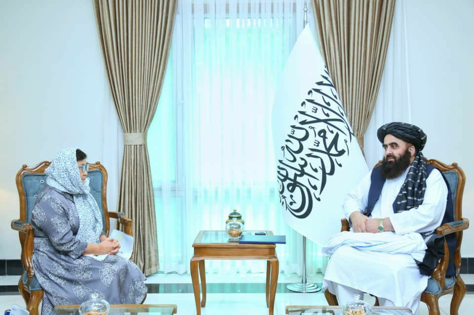رییس دفتر یوناما به دیدار وزیر خارجه طالبان رفت