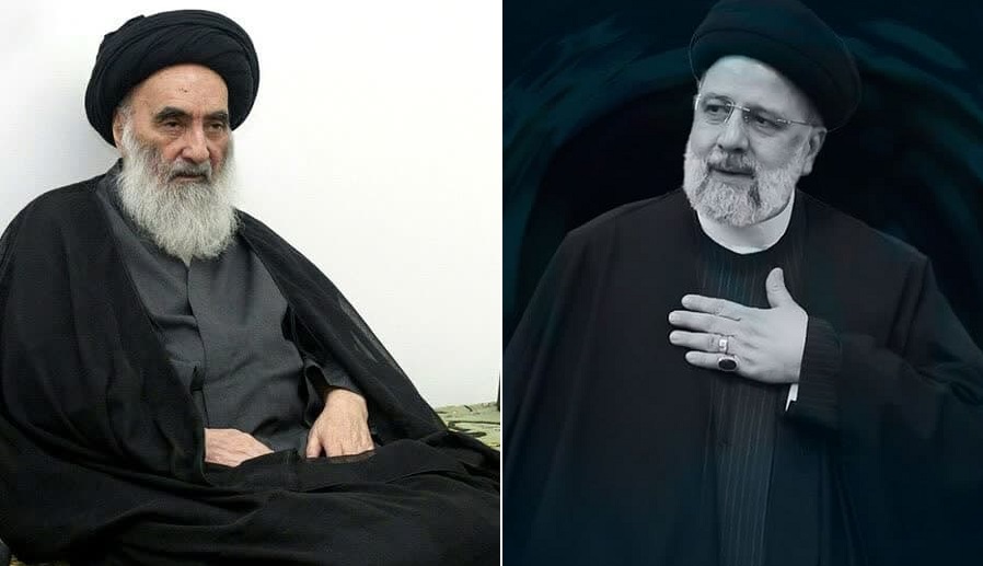 پیام تسلیت حضرت آیت الله سیستانی در پی سقوط بالگرد رئیس جمهور ایران و همراهان