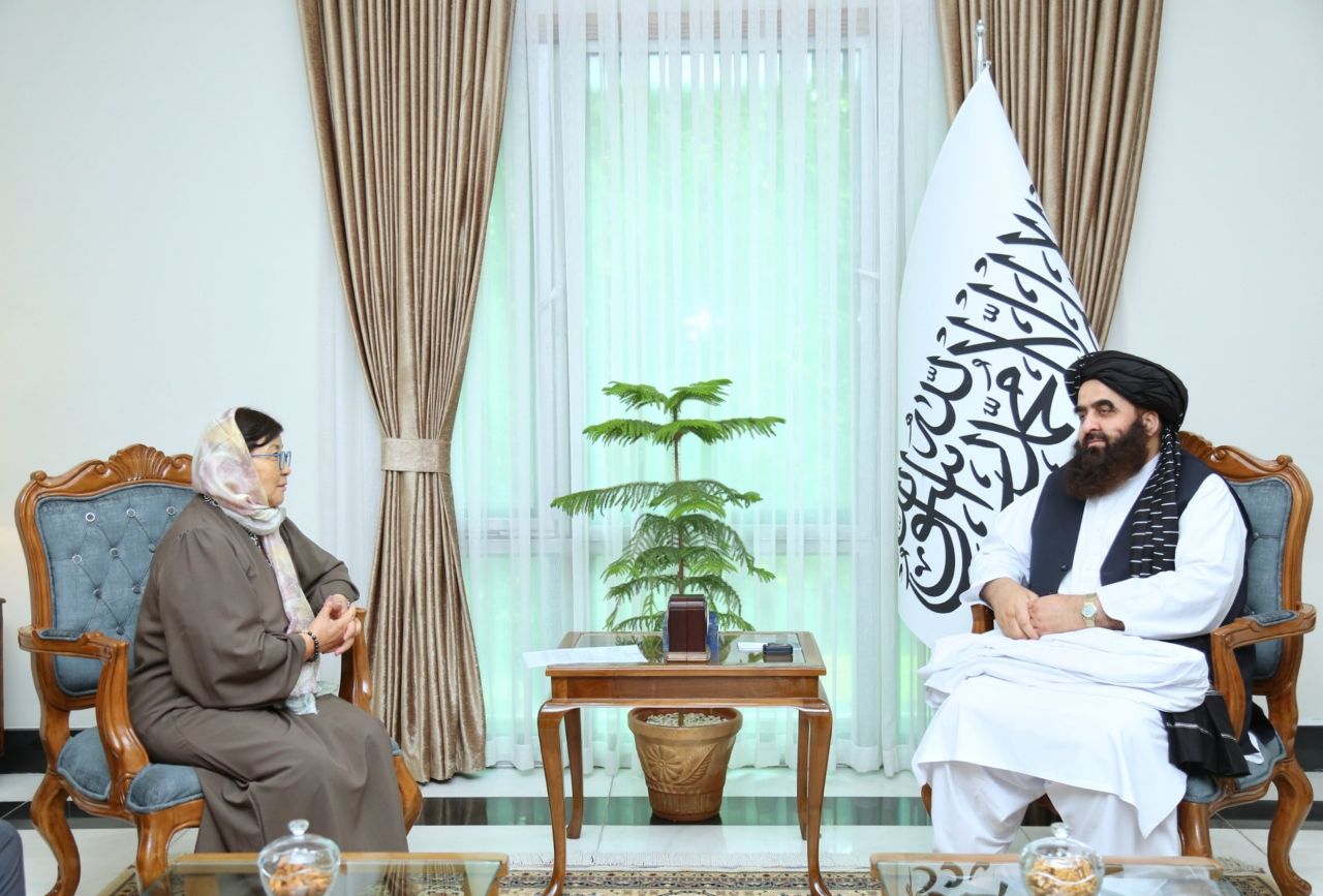 ‏رییس یوناما به دیدار وزیر خارجه طالبان رفت