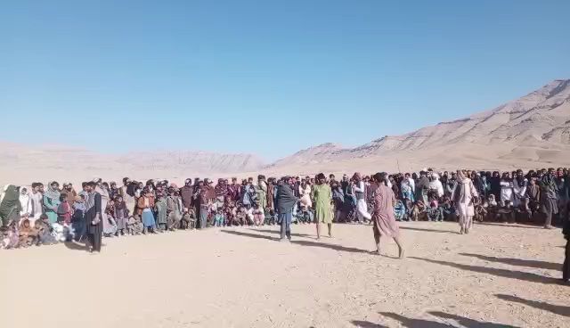 مسابقه کشتی رستمی در ولسوالی کجران دایکندی با استقبال پرشور برگزار شد