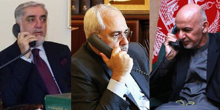 گفتگوی تلفنی ظریف با غنی و عبدالله درباره مبارزه با کرونا و صلح - خبرگزاری افغان ایرکا
