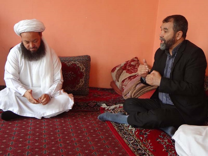 دیدار و ملاقات صمیمی دبیرکل حزب رفاه ملی افغانستان با مفتی عبدالرحمن رحمانی رهبر حزب عصر ما  - خبرگزاری افغان ایرکا
