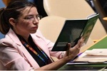 حرکت جالب نماینده ونزوئلا هنگام سخنرانی ترامپ - خبرگزاری افغان ایرکا
