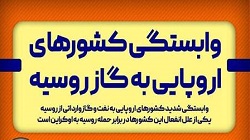  اینفوگرافیک/ وابستگی کشورهای اروپایی به گاز روسیه