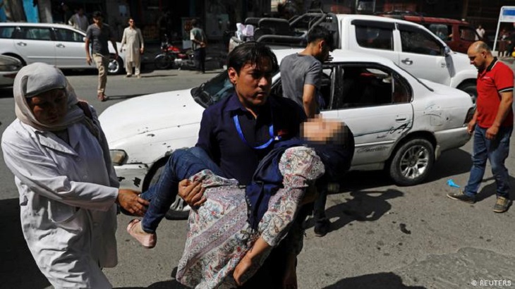 در انفجار مهیب کابل نزدیک به 100 نفر مجروح شدند/ طالبان مسوولیت حمله را پذیرفت 