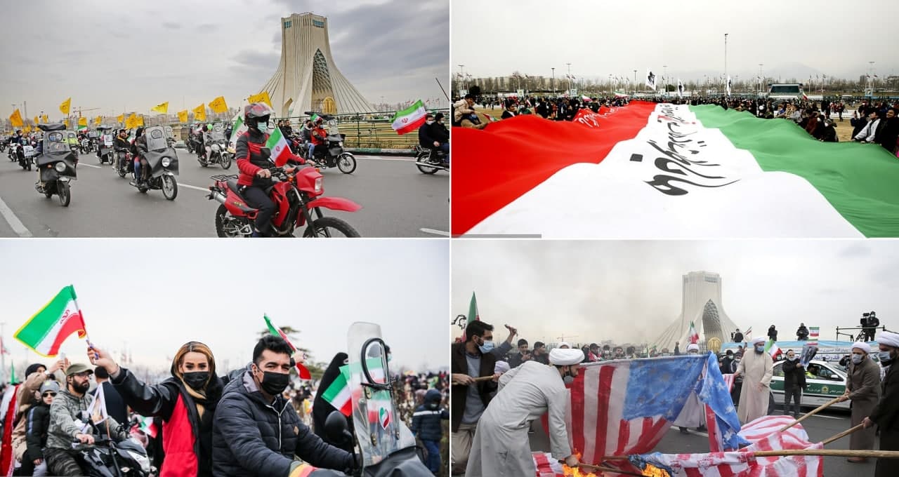 مردم ایران در چهل و سومین سالروز پیروزی انقلاب اسلامی دنیا را مبهوت وحدت خود کرد - خبرگزاری افغان ایرکا