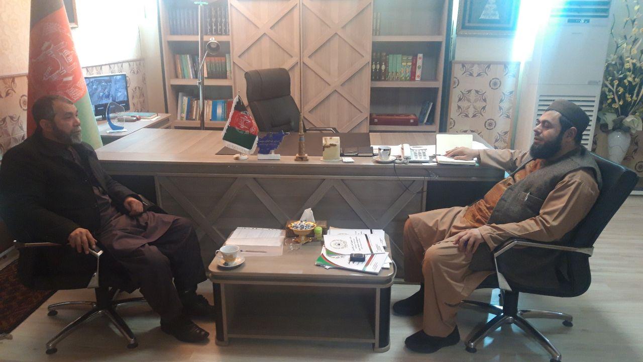 دیدار دبیرکل حزب رفاه ملی افغانستان با مولوی عبدالحکیم منیب وزیر حج و اوقاف  - خبرگزاری افغان ایرکا