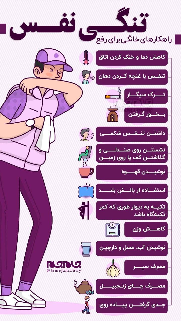 راهکارهای خانگی برای رفع تنگی نفس - تصویر دوم خبر