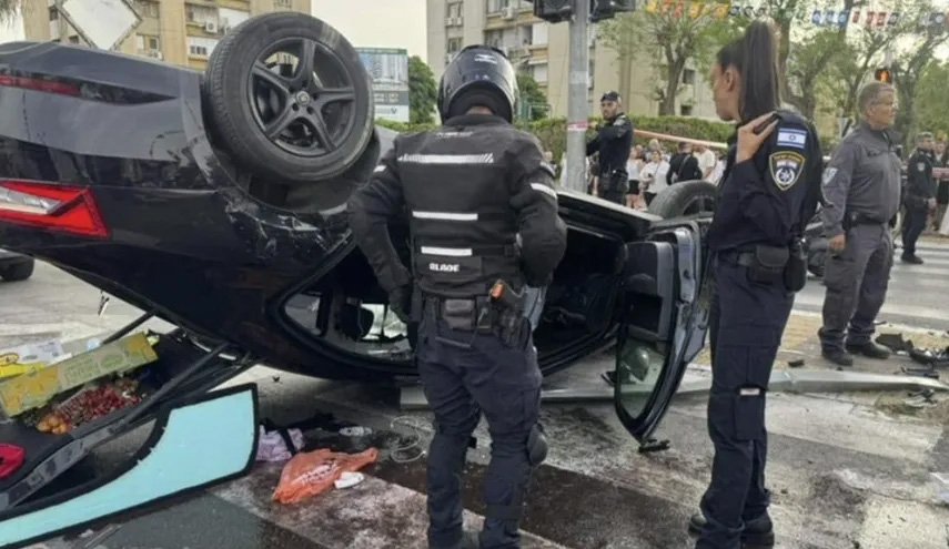 واژگونی موتر وزیر صهیونیست - خبرگزاری افغان ایرکا
