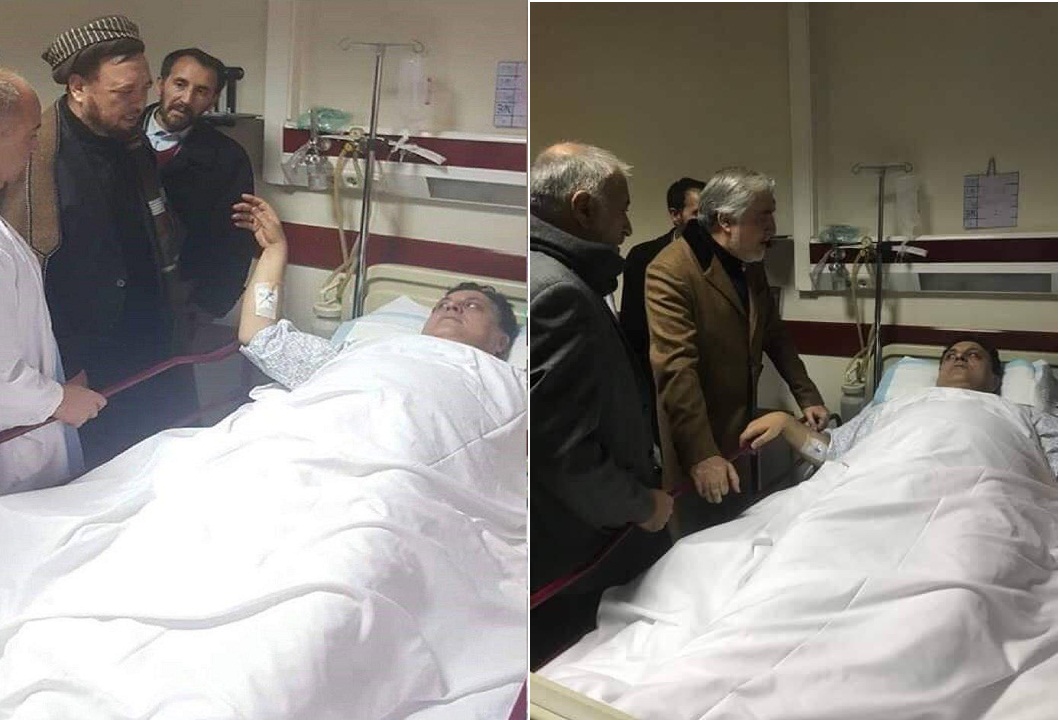 داکتر عبدالله و محمد محقق به عیادت عبدالطیف پدرام رفت - تصویر دوم خبر