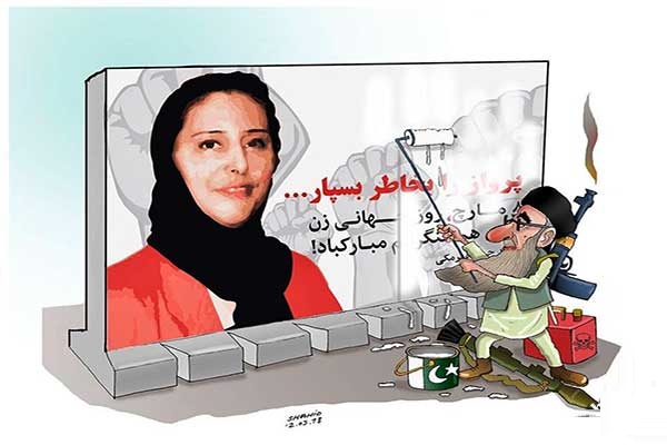 حکمتیار در کاریکاتور روز چهارشنبه 23 حوت 96 - تصویر دوم خبر