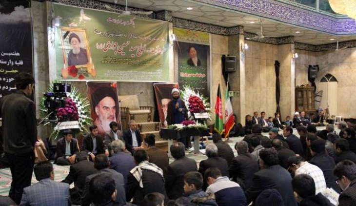 مراسم هفتمین روز درگذشت آیت الله جوادی(ره)، در مسجد خاتم النبیین(ص) شهر ری ولایت تهران برگزار شد - خبرگزاری افغان ایرکا