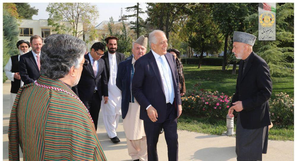 خلیلزاد به دیدار حامد کرزی رفت - خبرگزاری افغان ایرکا