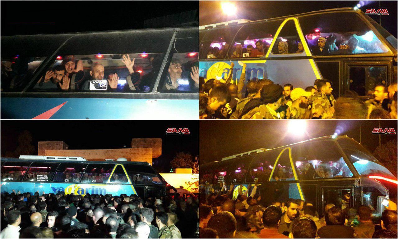 آزادی همه ربوده شدگان در بندِ تروریستهای جیش الاسلام در «غوطه شرقی» دمشق - خبرگزاری افغان ایرکا