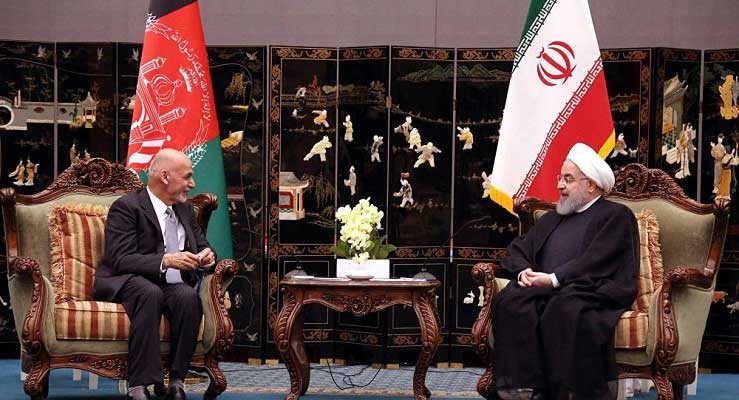 رییس جمهور غنی با روحانی همتای ایران اش در چین دیدار کرد - خبرگزاری افغان ایرکا