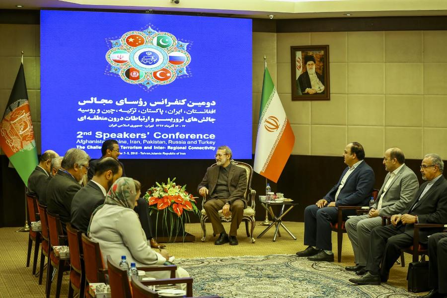 لاریجانی در دیدار با ابراهیمی؛ تروریسم و مواد مخدر دو لبه یک قیچی هستند - خبرگزاری افغان ایرکا