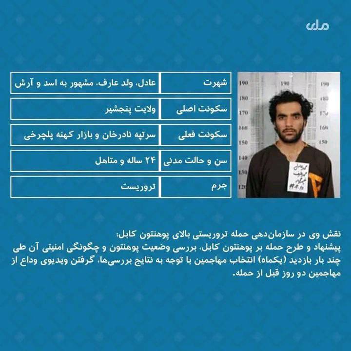 عادل پنجشیری تروریست فراری در تهران - خبرگزاری افغان ایرکا