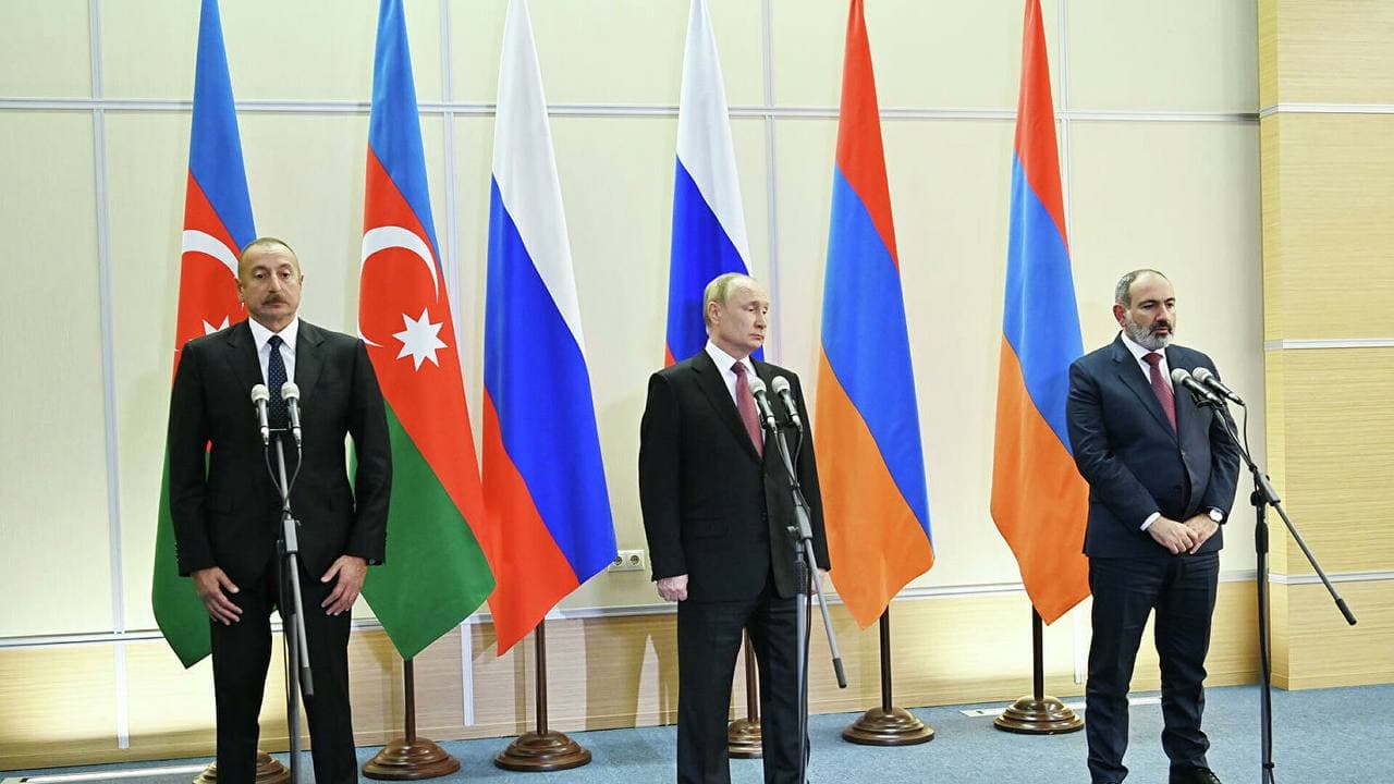  بیانیه مشترک پوتین، علی اف و پاشینیان - خبرگزاری افغان ایرکا