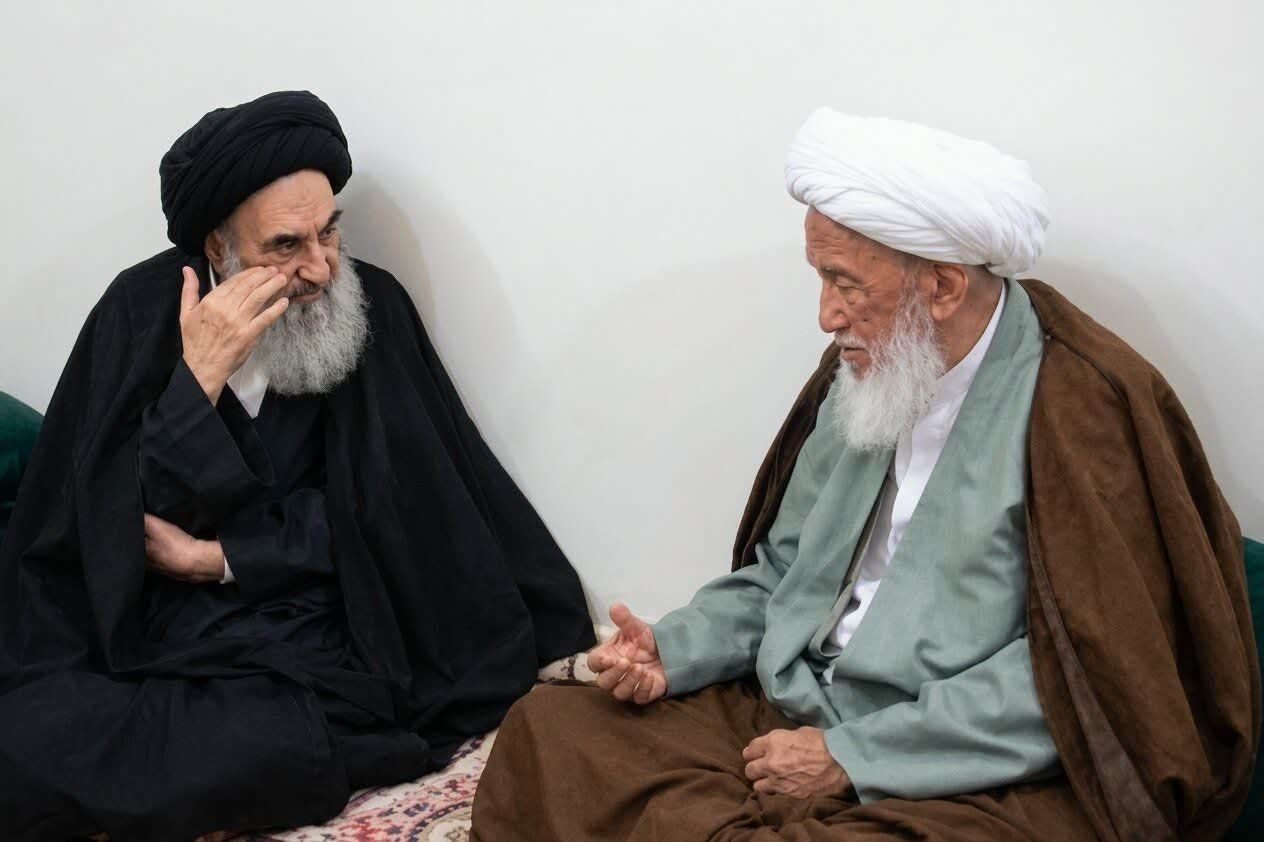 پیام تسلیت حضرت آیت الله سیستانی در پی ارتحال حضرت آیت الله فیاض: فقدان ایشان خسارتی سنگین است و پر کردن خلأیی که از خود بر جای نهاده، جز به لطف و عنایت خداوند متعال دشوار خواهد بود