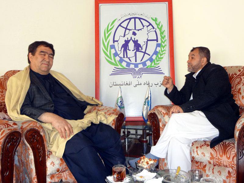 دیدار جنرال سردار محمد ابوالفضل با استاد جعفری - خبرگزاری افغان ایرکا