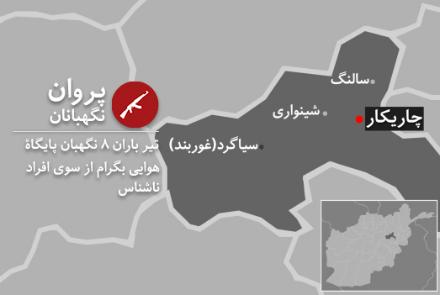  افراد ناشناس 8 نگهبان پایگاۀ هوایی بگرام را در پروان تیرباران کرد  - خبرگزاری افغان ایرکا