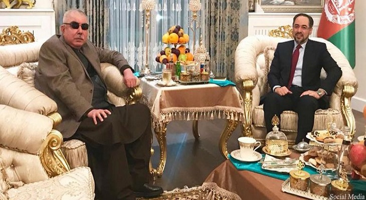 صلاح الدین ربانی وزیر امور خارجه با جنرال دوستم معاون اول ریاست جمهوری در ترکیه دیدار کرد - خبرگزاری افغان ایرکا