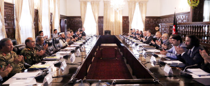 جلسۀ شورای امنیت ملی تحت  ریاست رئیس جمهورغنی برگزار شد - خبرگزاری افغان ایرکا