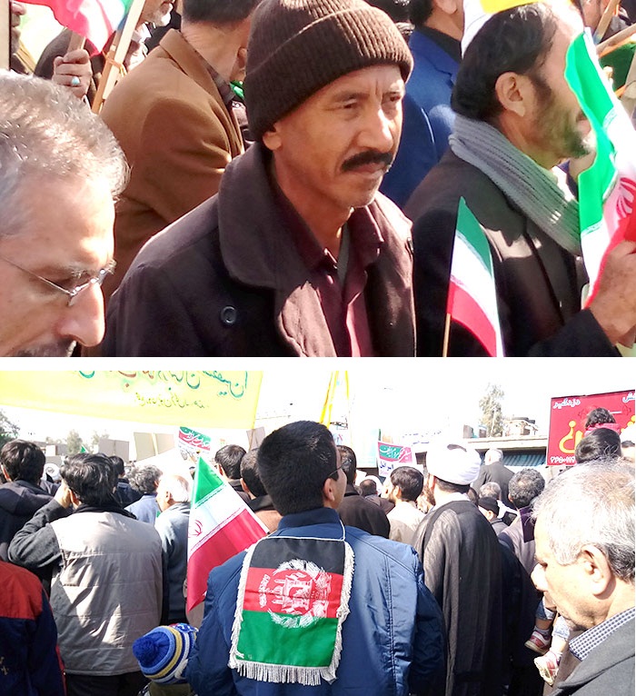 حضور پرشور مهاجرین افغانستانی در راهپیمایی سی ونهمین جشن پیروزی انقلاب اسلامی در ایران - تصویر دوم خبر