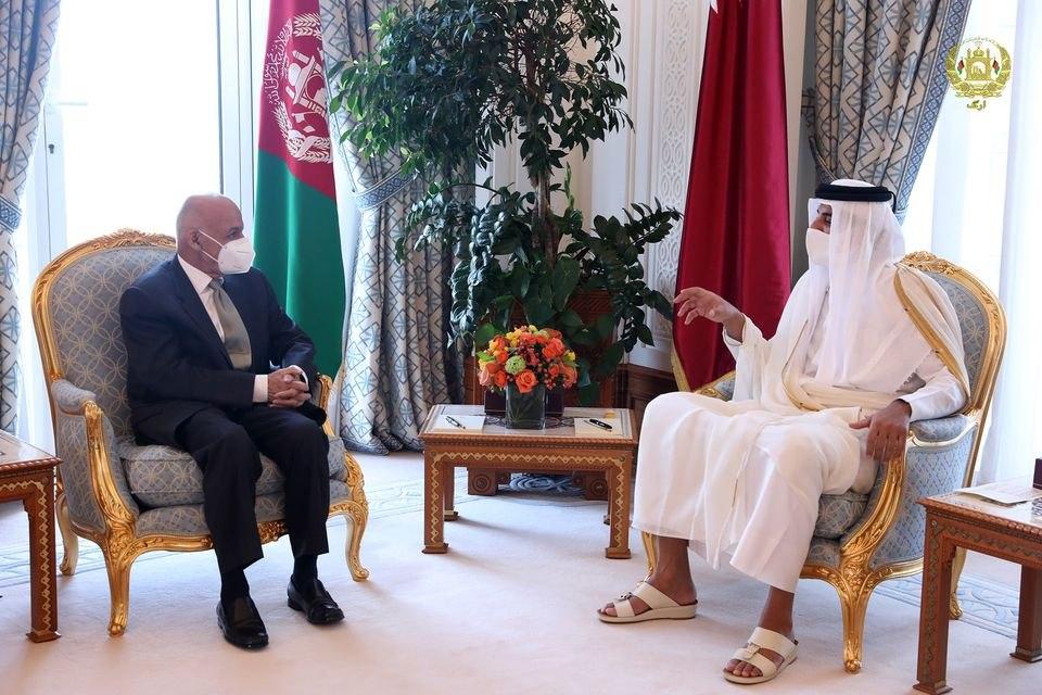 رییس جمهور غنی با امیر قطر دیدار کرد - خبرگزاری افغان ایرکا