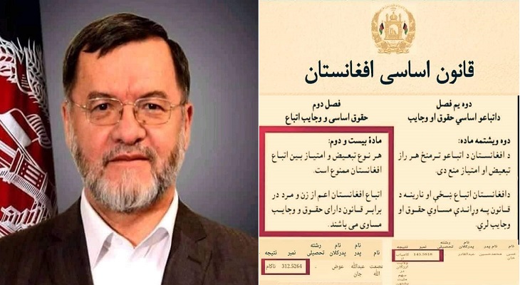 اکثر قوانینی را که به نام دانش تاپه و مهر زده اند خصلت آپارتاید و تبعیض نژادی دارد - خبرگزاری افغان ایرکا