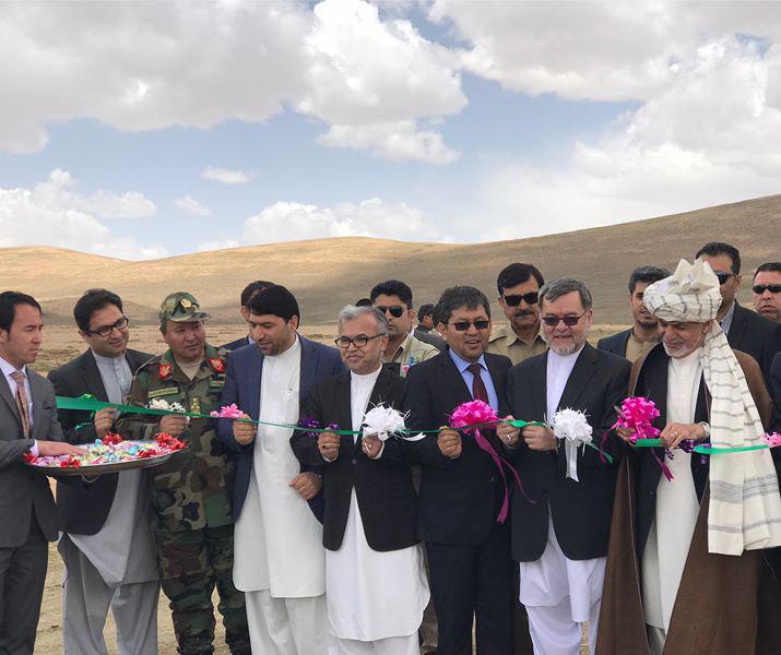 کار ساخت جاده یکاولنگ - دره صوف رسما توسط رئیس جمهورغنی افتتاح شد