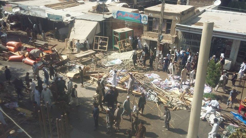 آتش سوزی گسترده در شهر تالقانِ تخار  - تصویر سوم خبر