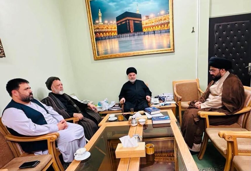 در دیدار محمد محقق با نمایندهٔ آیت الله سیستانی، وضعیت زائران اربعین و طلاب افغانستانی در نجف بررسی شد