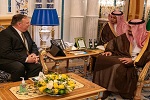 عکس/ نکته عجیب جلسه پمپئو با پادشاه عربستان!