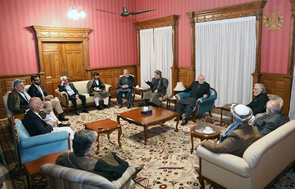 نشست مشترک «غنی» و «عبدالله» با شماری از سیاسیون کشور - خبرگزاری افغان ایرکا