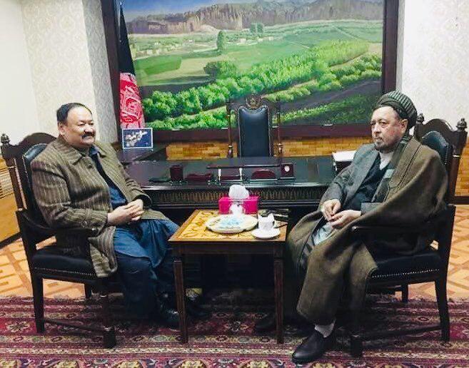 محمد محقق در دفتر کارش در قصر مرمرین حضور پیدا کرد - خبرگزاری افغان ایرکا