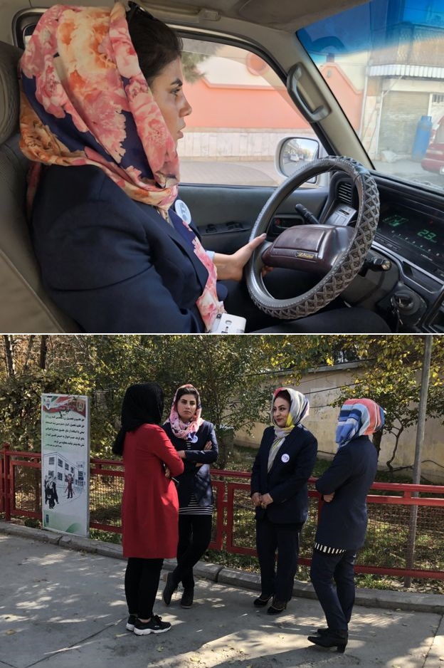 زنان راننده مینی بوس ها در کابل (عکس) - تصویر دوم خبر
