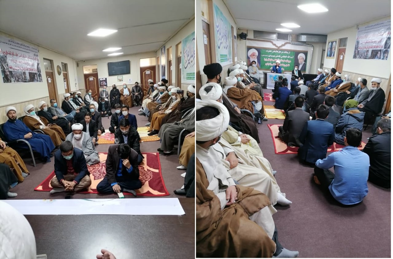 جشن نیمه شعبان در دفتر آیت الله محقق کابلی تحت اشراف آیت الله فاضلی بهسودی در تهران برگزار شد  - تصویر دوم خبر