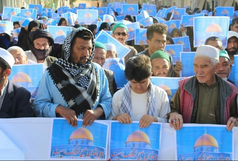 در راهپیمایی روز جهانی قدس؛ پرچم اسرائیل در هرات به آتش کشیده شد - تصویر سوم خبر