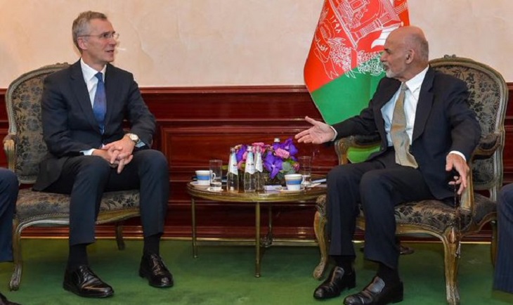 دبیر کل ناتو در دیدار با غنی: آماده ی کاهش نیروهای خود در افغانستان هستیم - خبرگزاری افغان ایرکا