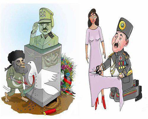 کاریکاتورهای سیاسی روز شنبه 28 اسد 96 - تصویر دوم خبر