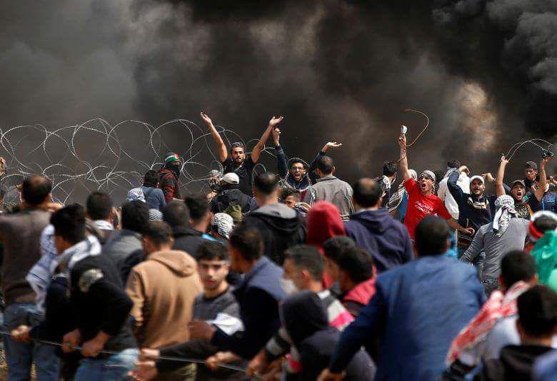 حضور گسترده فلسطینیان در راهپیمائی جمعه جوانان انقلابی  - خبرگزاری افغان ایرکا
