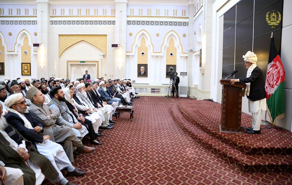 غنی در دیدار با علما: امروز همه ملت با آواز بلند و مصمم صلح می خواهند  - خبرگزاری افغان ایرکا