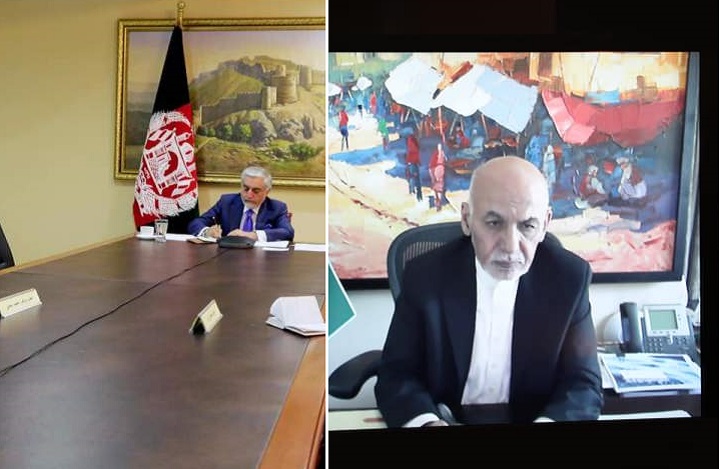 گفتگوی ویدیویی خلیل زاد در مورد روند صلح با عبدالله و غنی - خبرگزاری افغان ایرکا