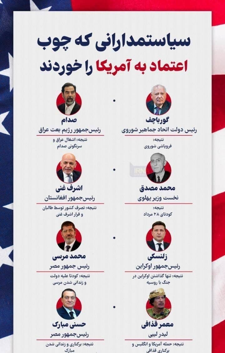 سیاستمدارانی که چوب «اعتماد به امریکا» را خوردند! - تصویر دوم خبر