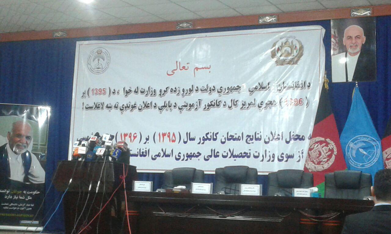 نتیجۀ امتحان کانکور سال 1396 اعلام شد - تصویر دوم خبر